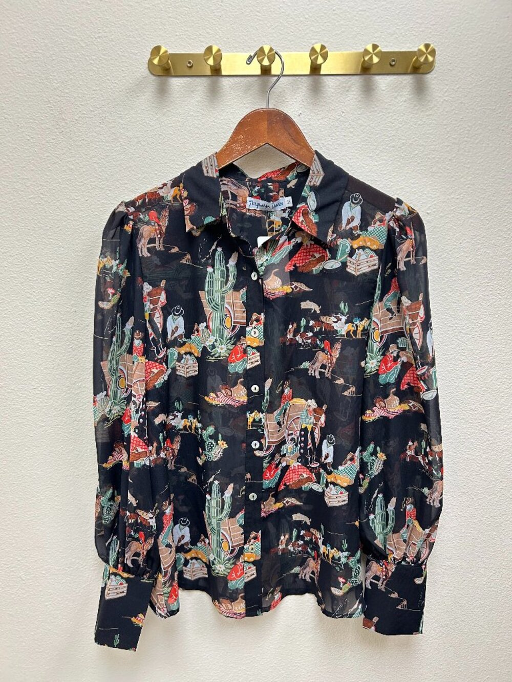Black Wagon Chiffon Blouse